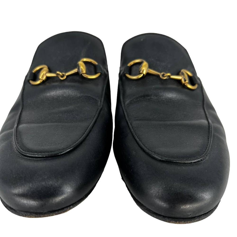 Gucci Princetown black leather bit loafer mules that fit like a 7 - Picture 5 of 9